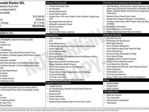 Used 2023 Hyundai Elantra SEL image 20
