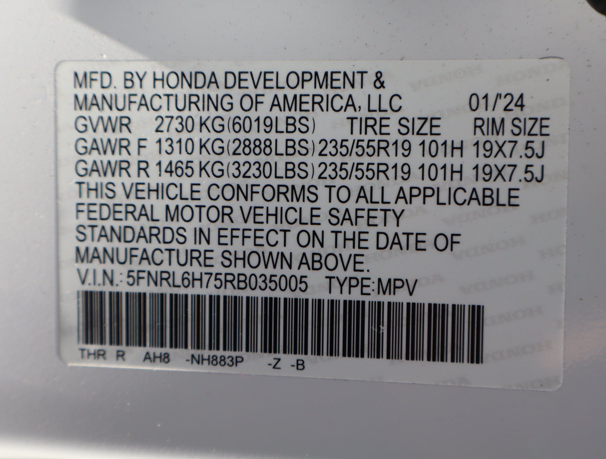 Certified 2024 Honda Odyssey Sport image 41