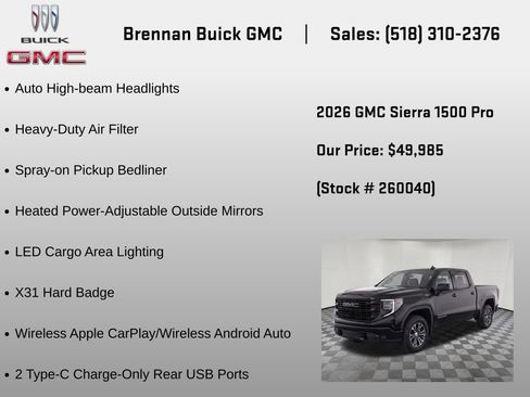 New 2026 GMC Sierra 1500 Pro w/ Pro Value Package AWD/4WD image 12