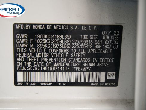 Certified 2024 Honda HR-V Sport image 37