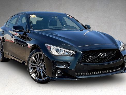 Used 2023 INFINITI Q50 Red Sport 400 w/ Black Opal Edition RWD image 2