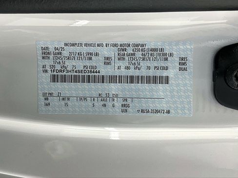 New 2025 Ford F350 XL w/ Snow Plow Prep Package image 8