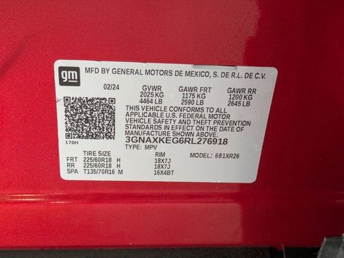 Used 2024 Chevrolet Equinox LT w/ LPO, Floor Liner Package image 23