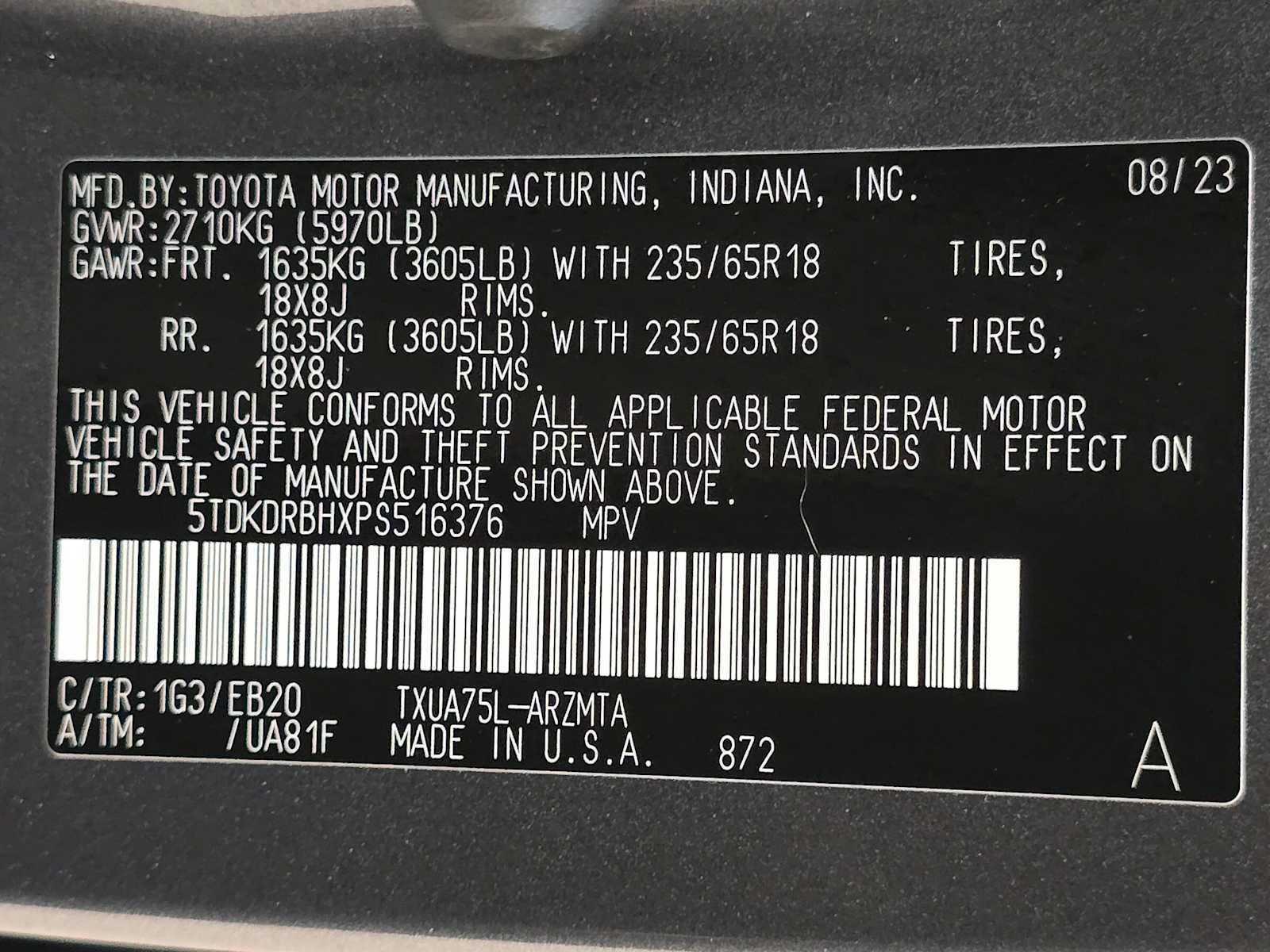Used 2023 Toyota Highlander XLE AWD/4WD image 32