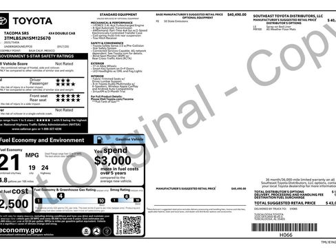 Used 2025 Toyota Tacoma SR5 image 53