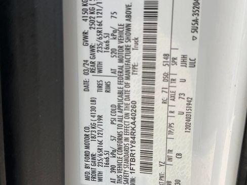 Used 2024 Ford Transit 250 Low Roof w/ Exterior Upgrade Package image 49