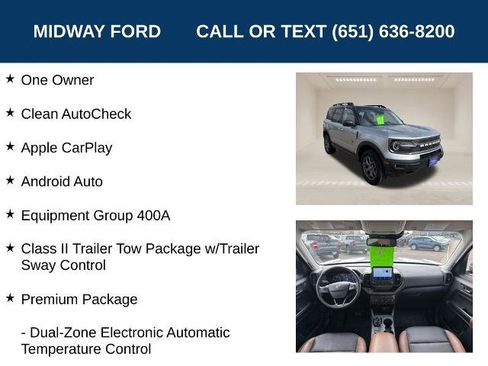 Certified 2023 Ford Bronco Sport Badlands w/ Premium Package AWD/4WD image 6