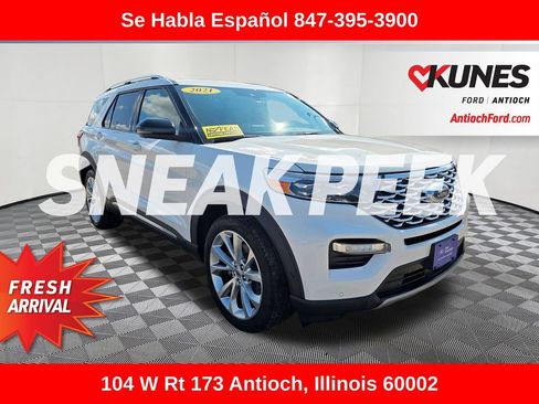 Certified 2021 Ford Explorer Platinum w/ Equipment Group 601A AWD/4WD image 1