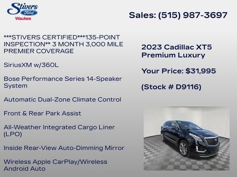 Used 2023 Cadillac XT5 Premium Luxury AWD/4WD image 22