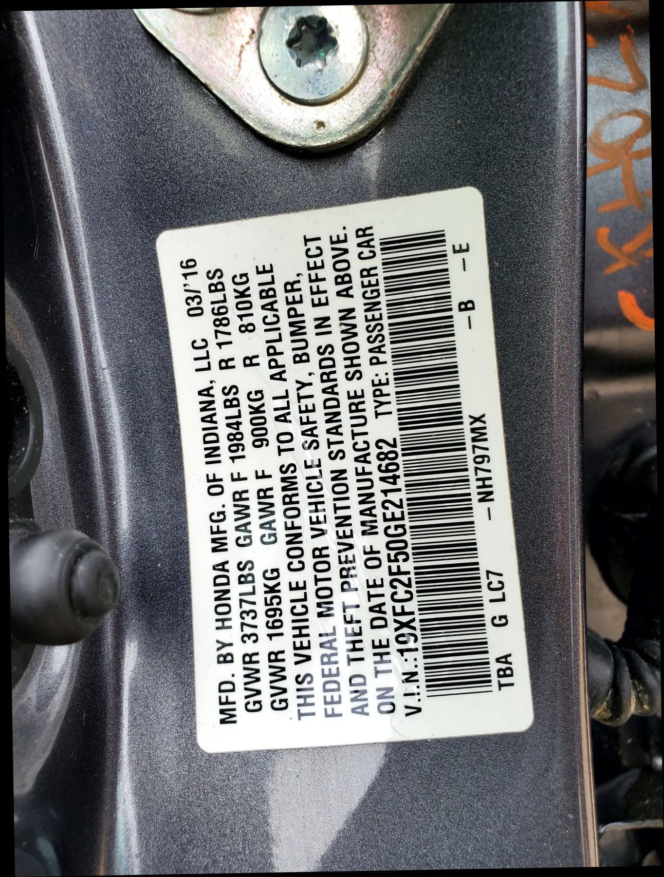 Used 2016 Honda Civic LX image 52