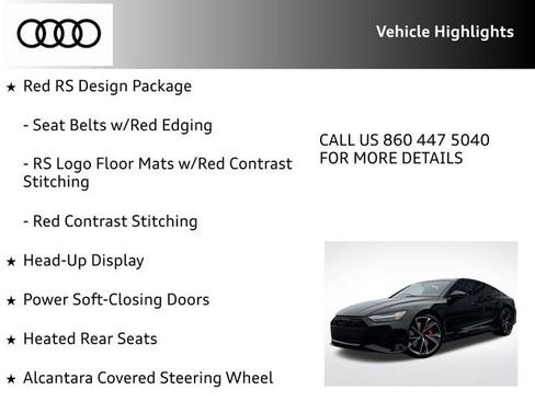 Certified 2023 Audi RS 7 Sportback w/ Black Optic Package AWD/4WD image 36