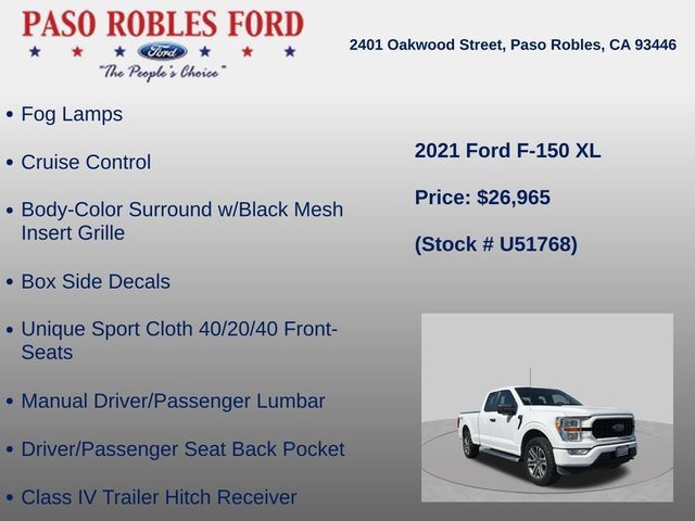 Used 2021 Ford F150 XL w/ Equipment Group 101A High AWD/4WD image 18