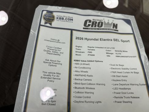 Used 2026 Hyundai Elantra Sport FWD image 40