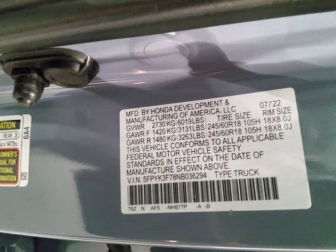 Used 2022 Honda Ridgeline RTL-E image 40