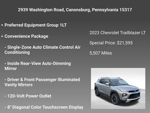 Certified 2023 Chevrolet TrailBlazer LT w/ Convenience Package FWD image 5