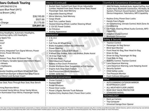 Used 2022 Subaru Outback Touring image 7