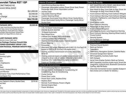 Used 2022 Chevrolet Tahoe RST w/ Luxury Package RWD image 8