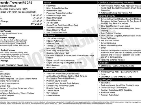 Used 2024 Chevrolet Traverse RS image 44
