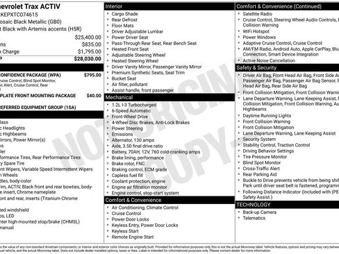 New 2026 Chevrolet Trax ACTIV w/ Driver Confidence Package image 24
