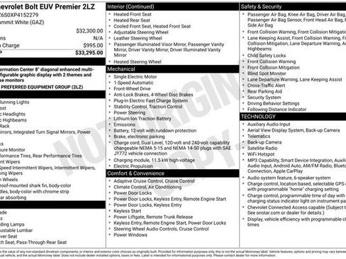 Used 2023 Chevrolet Bolt EUV Premier FWD image 34