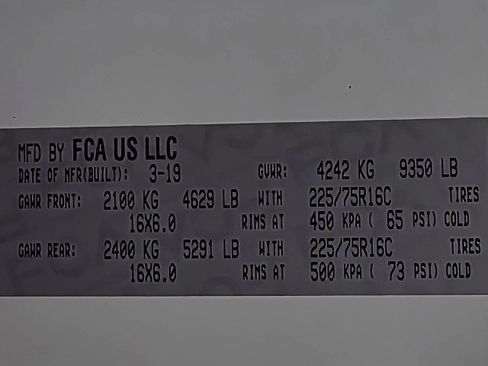 Used 2019 RAM ProMaster 3500 w/ Premium Appearance Group image 35