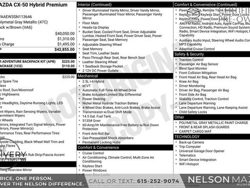 Certified 2025 MAZDA CX-50 2.5 Hybrid image 2