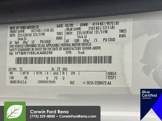 Used 2020 Ford Transit 250 Low Roof w/ Load Area Protection Package RWD image 33