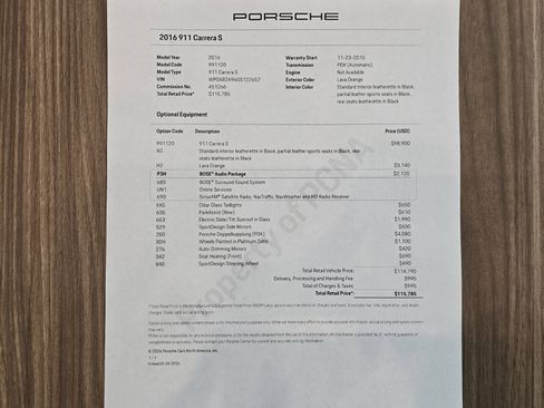 Used 2016 Porsche 911 Carrera S image 28