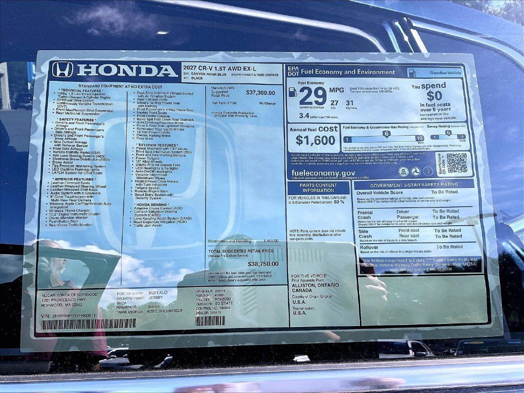 New 2027 Honda CR-V EX-L image 18