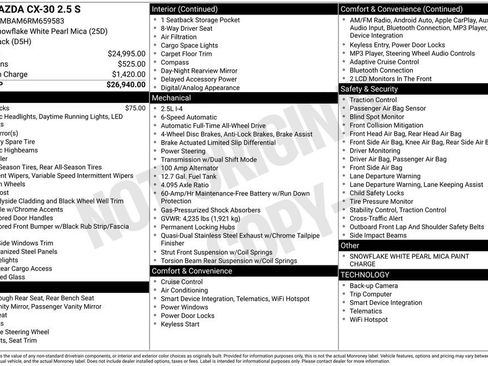 Certified 2024 MAZDA CX-30 AWD 2.5 S image 33