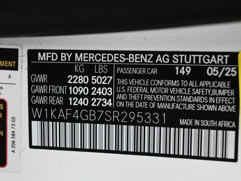 Used 2025 Mercedes-Benz C 300 Sedan w/ AMG Line w/ Night Package image 3