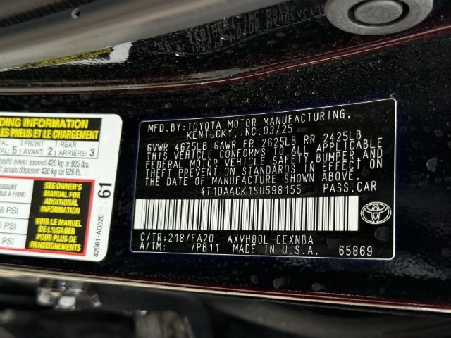 Used 2025 Toyota Camry LE FWD image 35