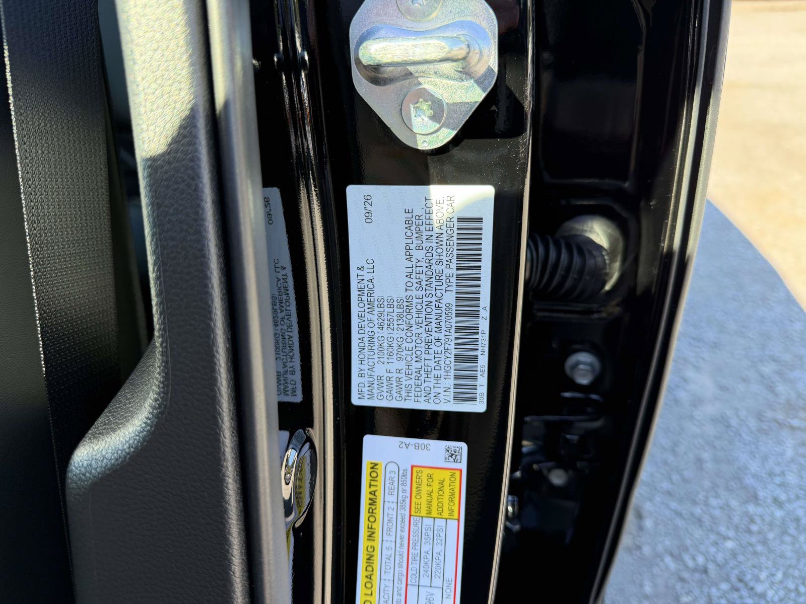 New 2026 Honda Accord Hybrid Sport-L FWD image 21