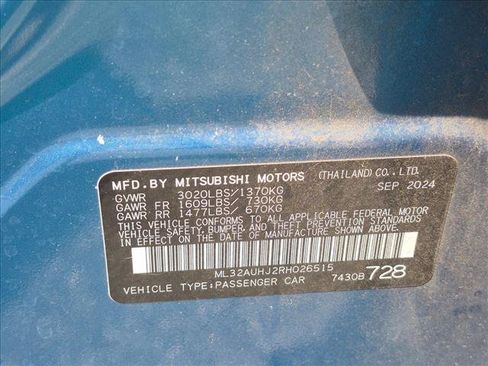 Used 2024 Mitsubishi Mirage ES FWD image 16