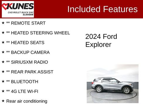 Used 2024 Ford Explorer XLT w/ Equipment Group 202A AWD/4WD image 2