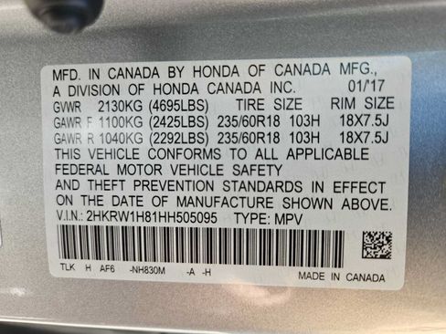 Certified 2017 Honda CR-V EX-L image 31