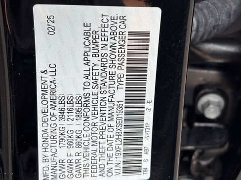 Certified 2025 Honda Civic Sport image 33