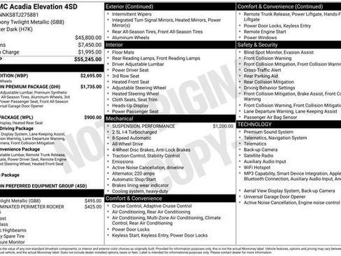 New 2026 GMC Acadia Elevation w/ Black Edition AWD/4WD image 17