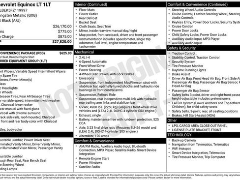 Used 2015 Chevrolet Equinox LT w/ Driver Convenience Package image 17