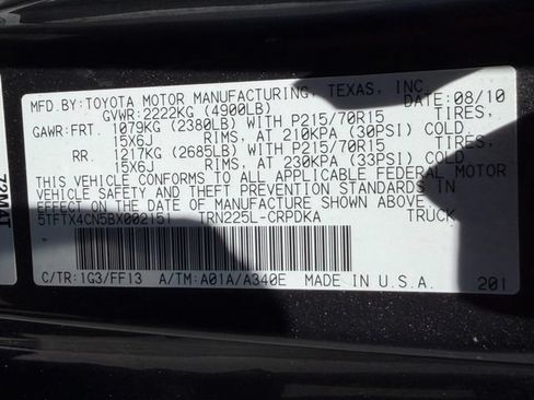 Used 2011 Toyota Tacoma 2WD Access Cab image 23