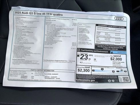 New 2025 Audi Q3 2.0T Premium image 18