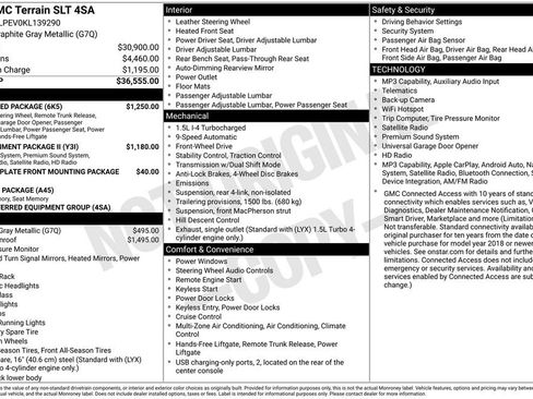 Certified 2019 GMC Terrain SLT w/ Preferred Package FWD image 1