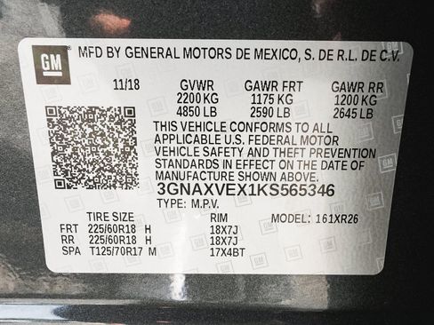 Used 2019 Chevrolet Equinox LT w/ Sun & Navigation Package AWD/4WD image 15