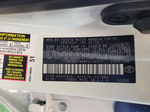 Used 2023 Toyota Camry LE FWD image 33