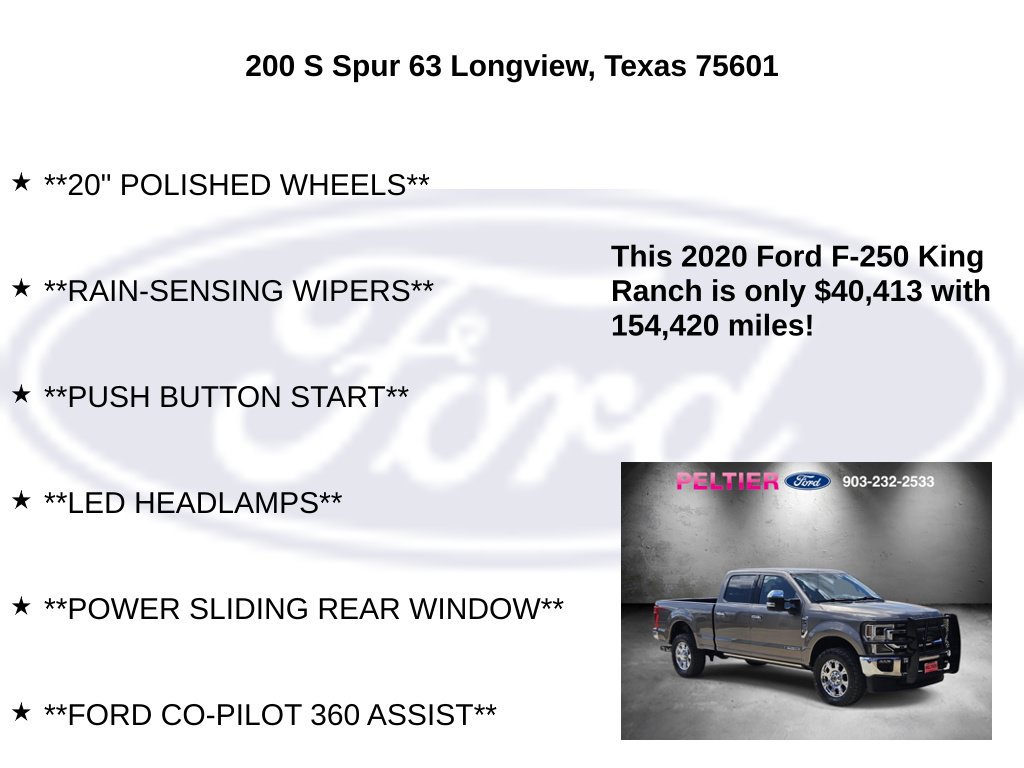 Used 2020 Ford F250 King Ranch w/ King Ranch Ultimate Package AWD/4WD image 20