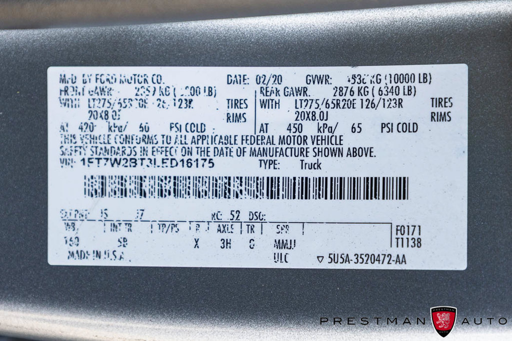 Used 2020 Ford F250 Lariat w/ Lariat Value Package AWD/4WD image 45