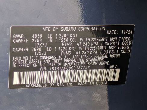 Used 2025 Subaru Outback Premium AWD/4WD image 39