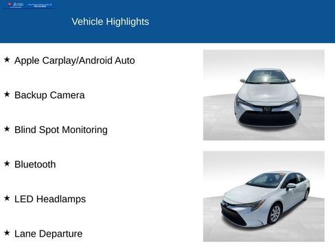 Used 2024 Toyota Corolla LE FWD image 2