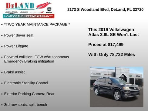 Used 2019 Volkswagen Atlas SE w/ Panoramic Sunroof Package image 6