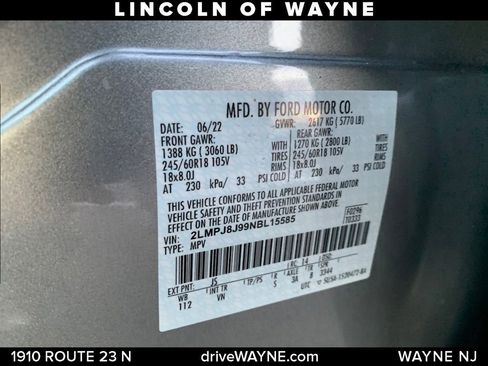 Certified 2022 Lincoln Nautilus AWD image 27